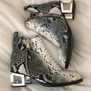 Jeffrey Campbell Snakeskin Booties